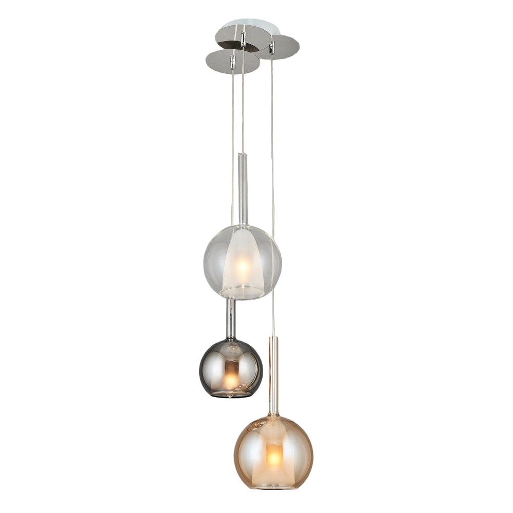 Seoul Pendant Light Collection – Mixed Metal and Glass Elegance