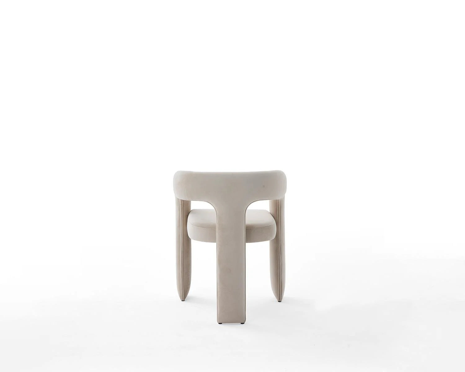 View of beige upholstered dining chair furniture product