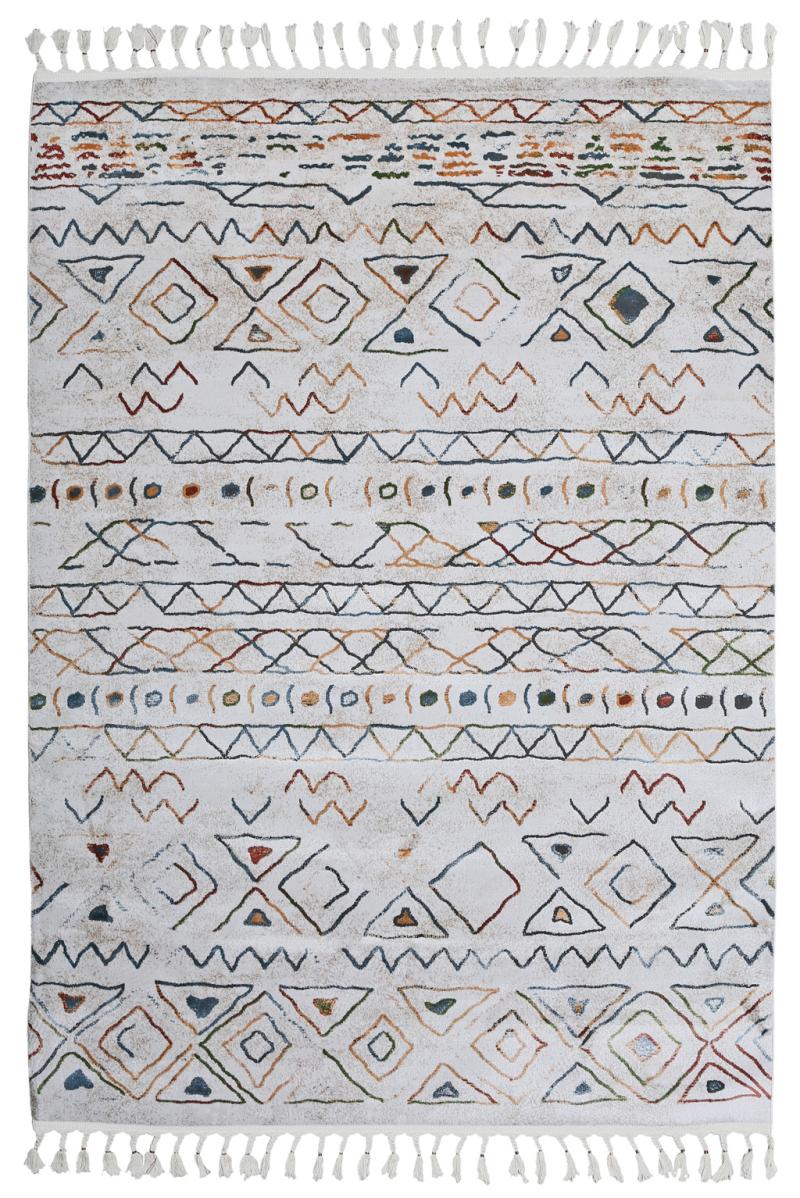 Front view of Heritage Ethnic Colorful Rug showcasing its vibrant patterns, perfect for adding character to modern interiors.