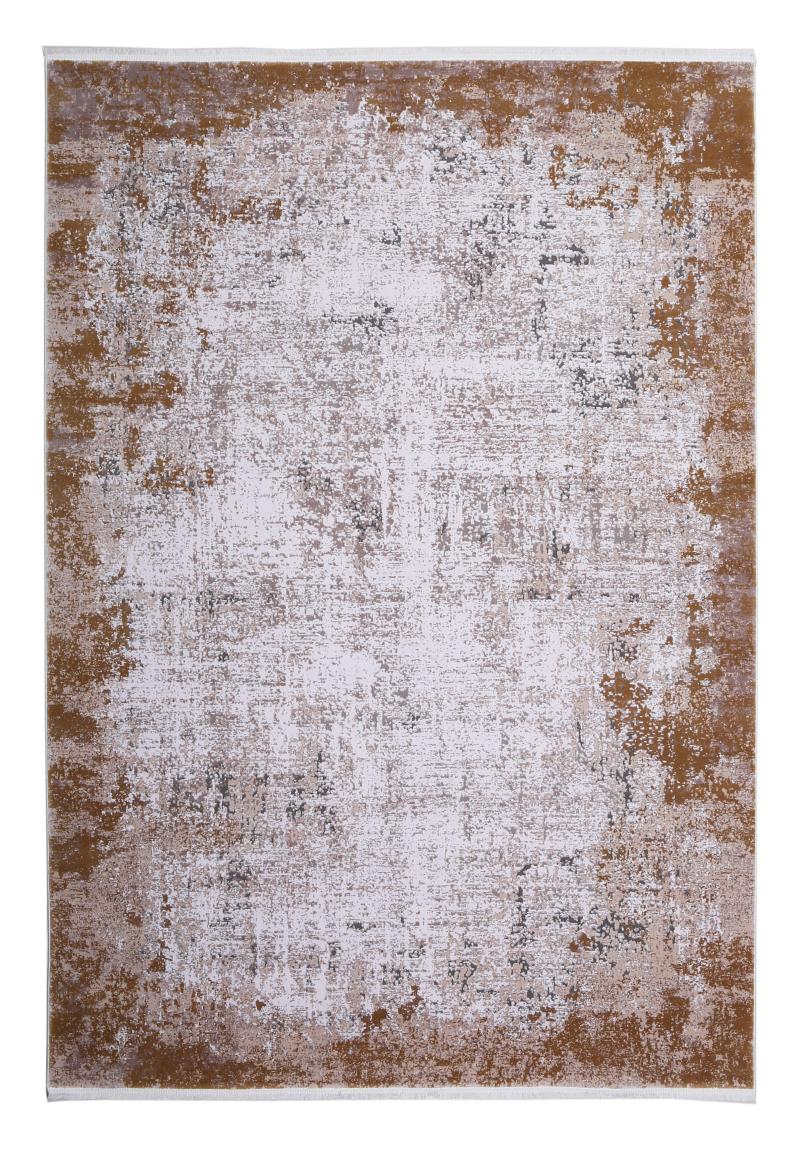 Front view of Lexus Rug in rich brown, creating a warm and inviting atmosphere in living spaces.