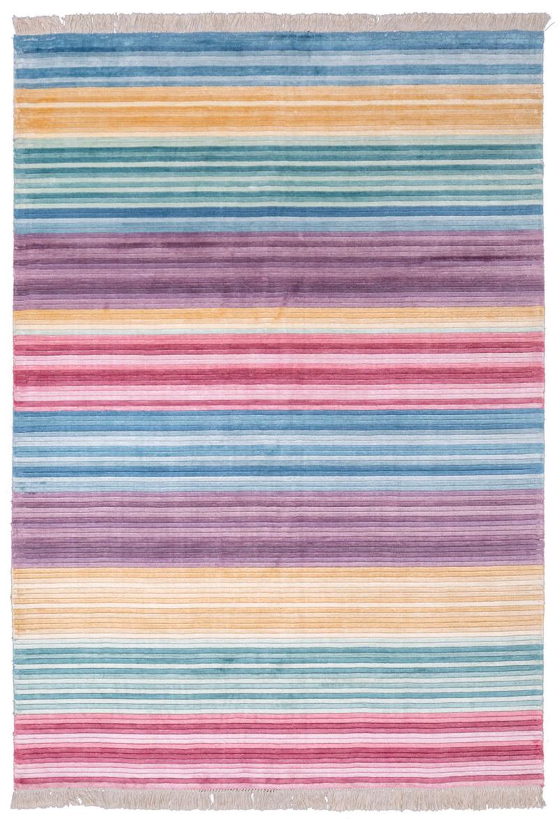 Front view of Vienna Rug with a colorful handcrafted appearance, ideal for unique spaces.