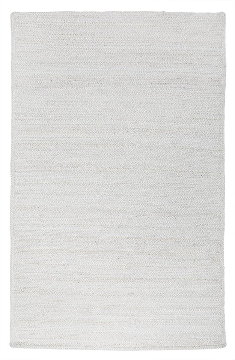 Top-down view of a Luzione 910 Urban ivory jute rug. Woven texture, neutral tone, sustainable & handcrafted. Ideal for living, bed, or dining rooms