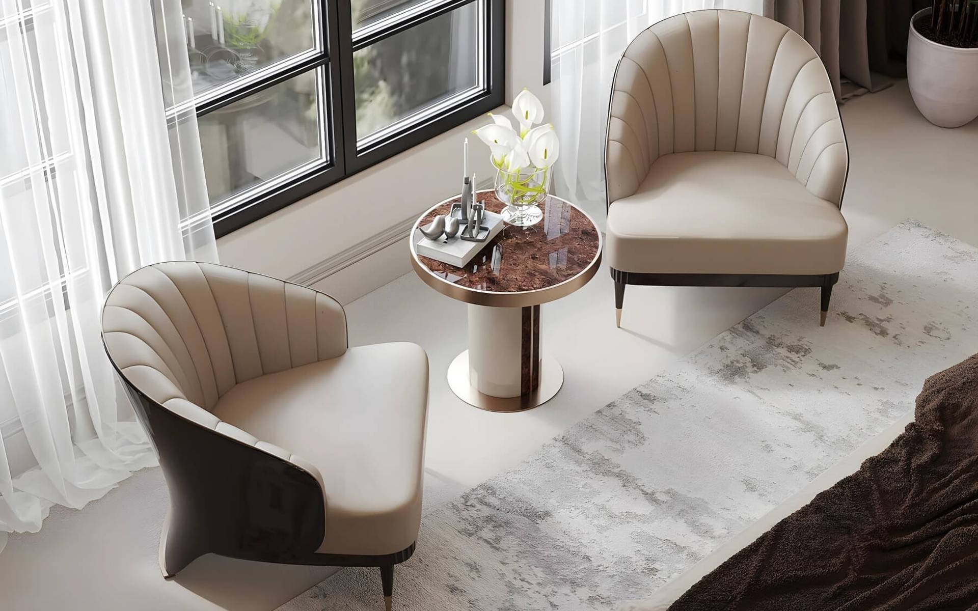 Ecarte Side Table