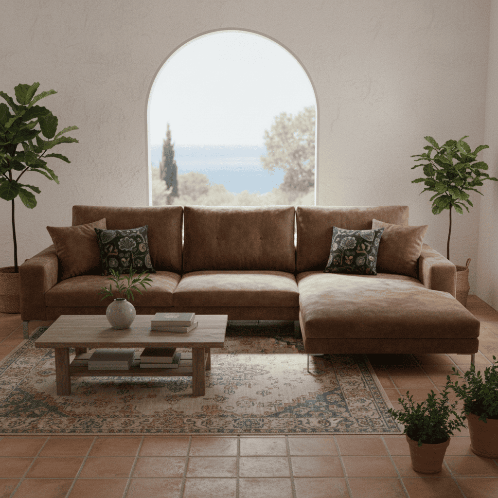 Molvedo 3 Seater Right Arm Chaise Wide