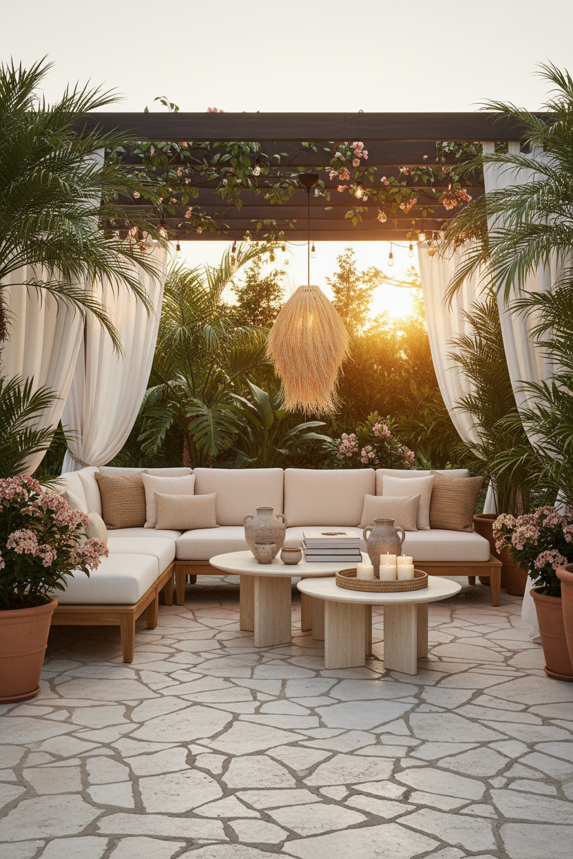 Nassau, in a covered patio