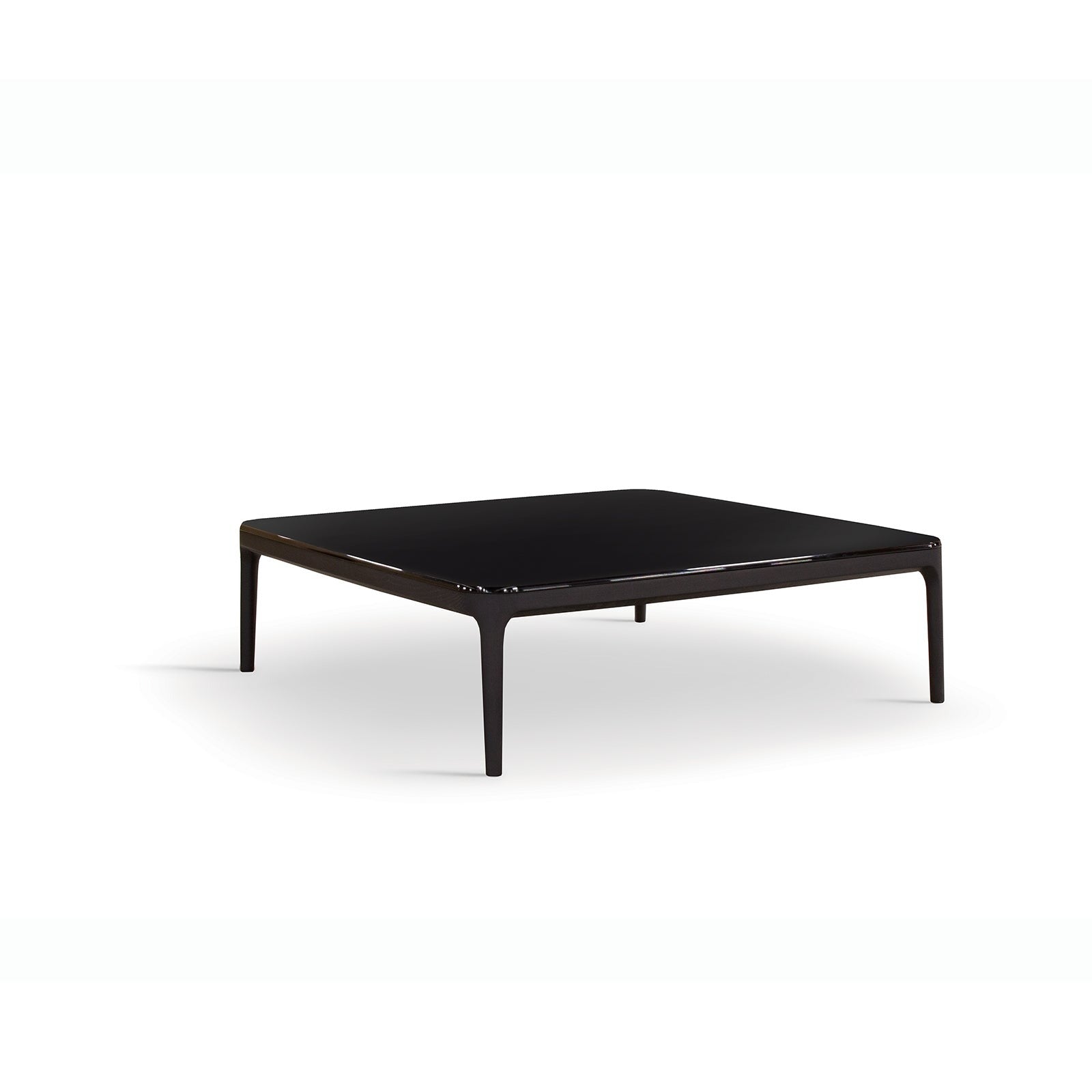 Studio shot black square coffee table furniture product