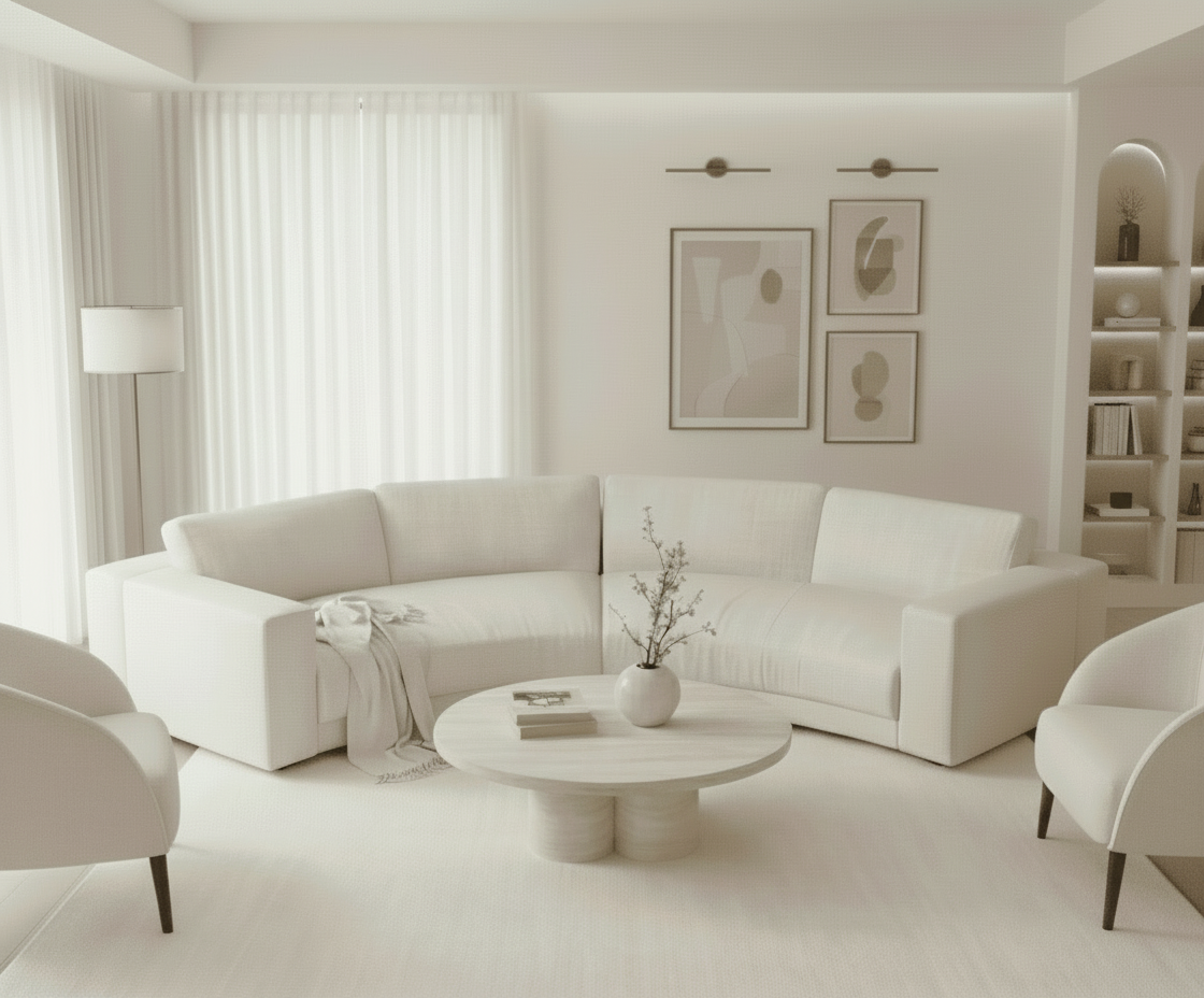 Hills 2 Piece Rounded Sofa