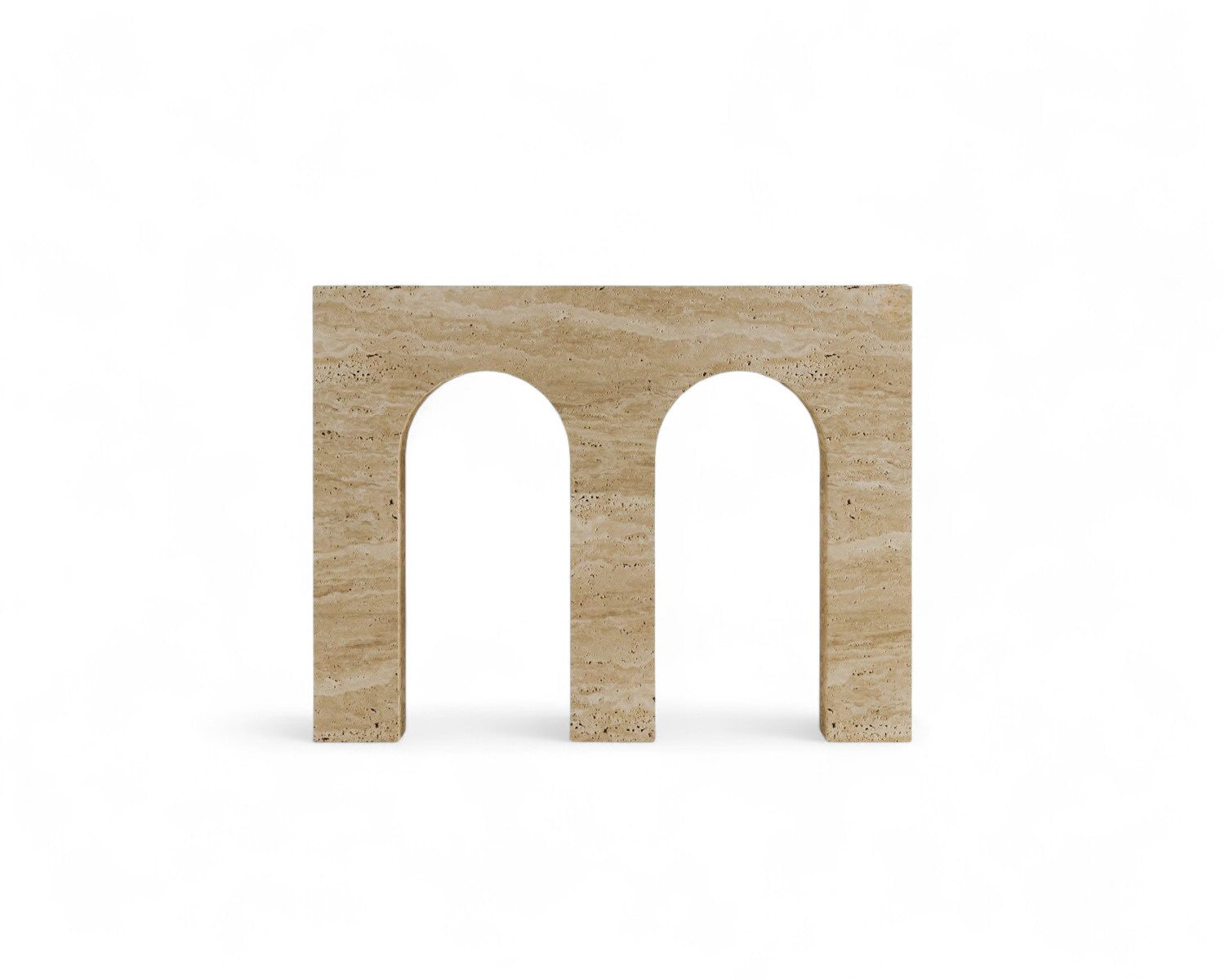 Travertine Console Table