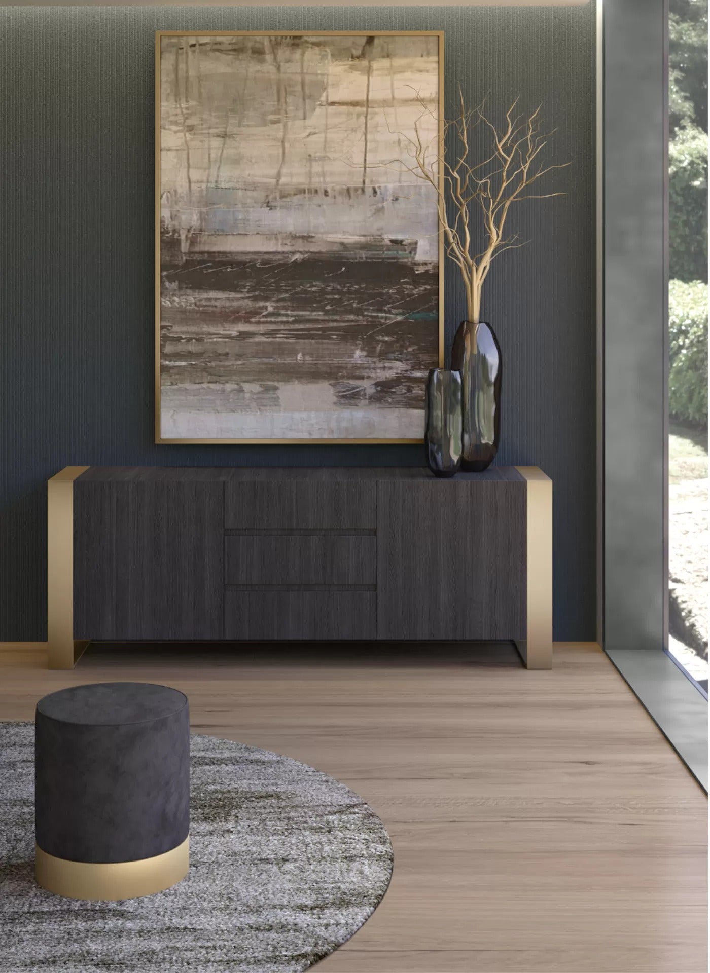 Console Table & Seating