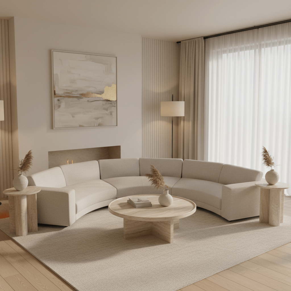 Hills 3 Piece Rounded Sofa