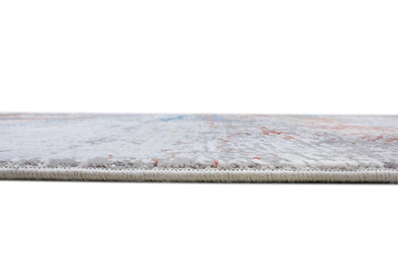 Angled view of Lexus Modern Rug in a busy living room, highlighting its capacity to withstand frequent use without compromising style.