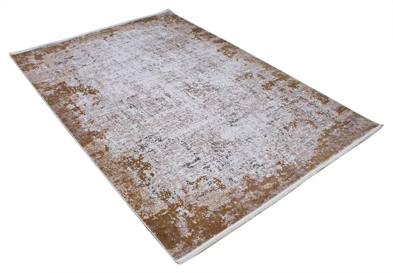Close-up of the Lexus Rug's texture, highlighting its plush fibers and deep brown hue that adds coziness to any room.