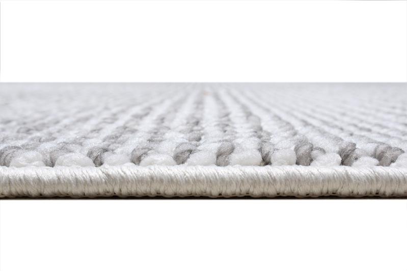 Front view of Nairobi Rug in soft gray, offering a neutral design suitable for any room decor.
