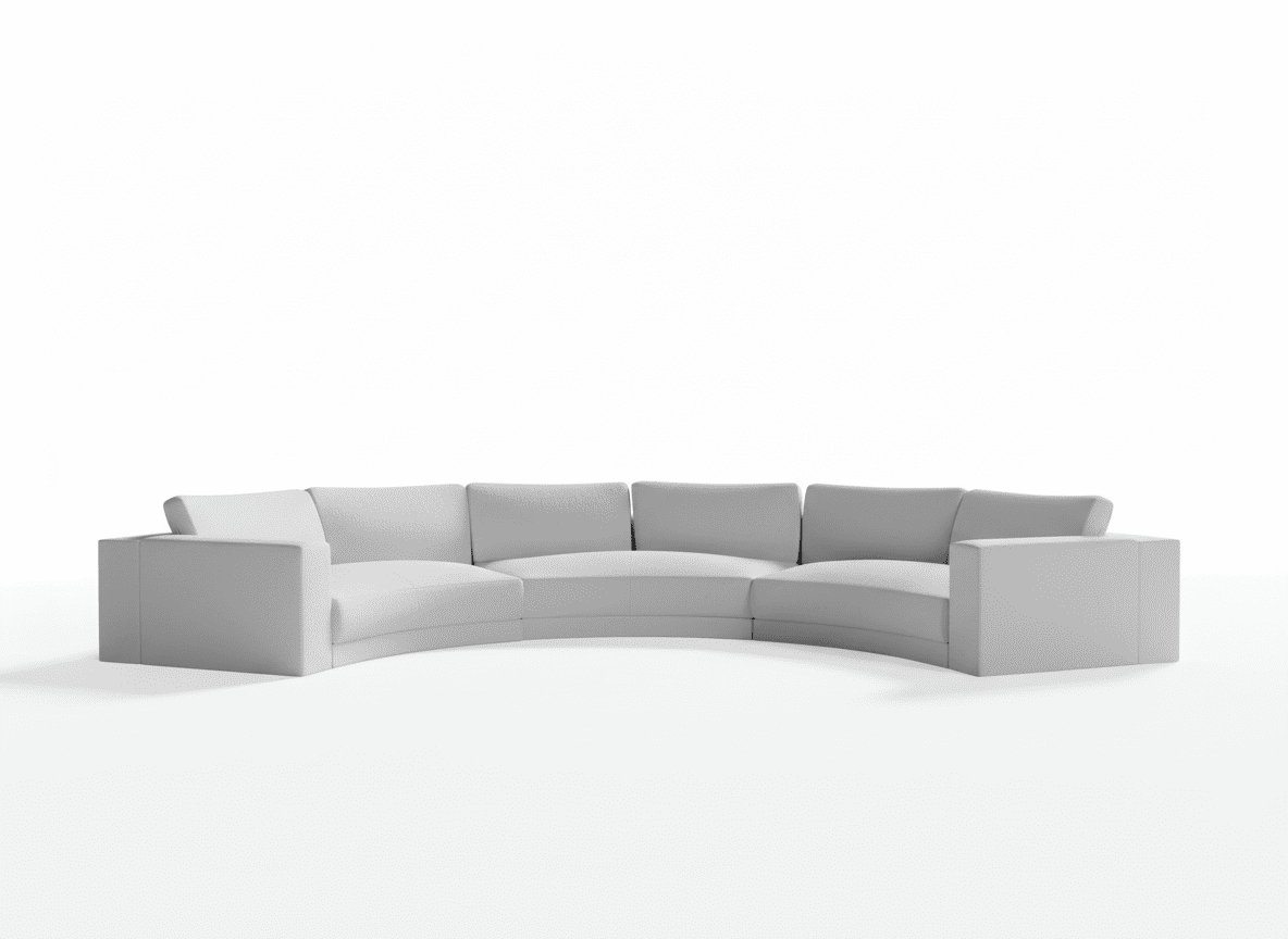 Hills 3 Piece Rounded Sofa